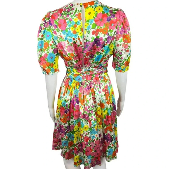 NWT Les Reveries Gigi Mini Dress Kaleidoscope Garden
White - Picture 6 of 14